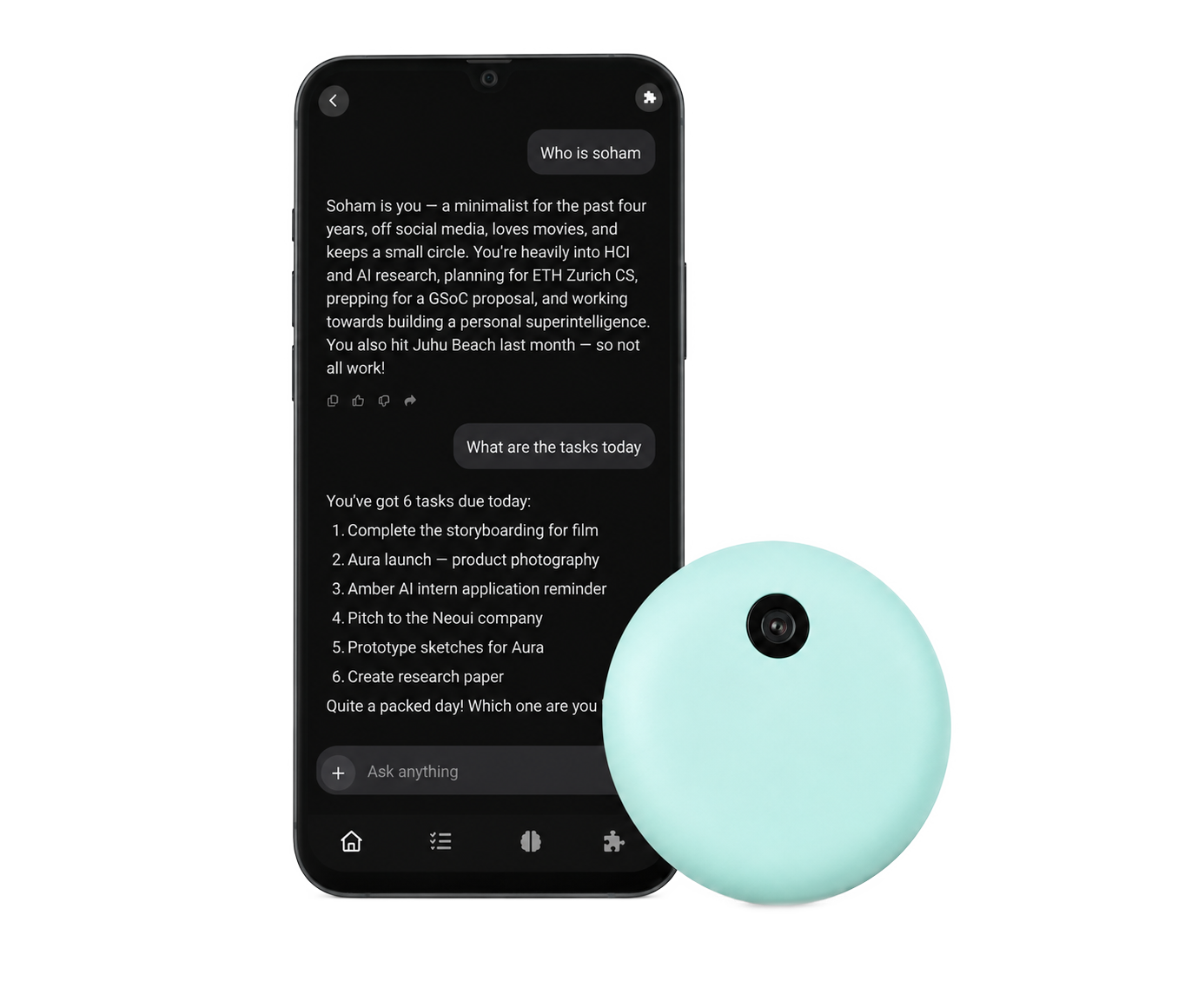 Aura with mobile device